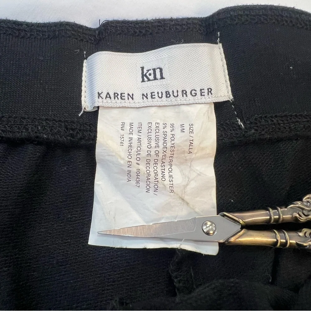 Karen Neuburger Black Lounge Pants, Size: Medium - Picture 4 of 8